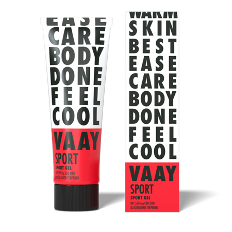 Das regenerierende Sport Gel mit CBD von VAAY.